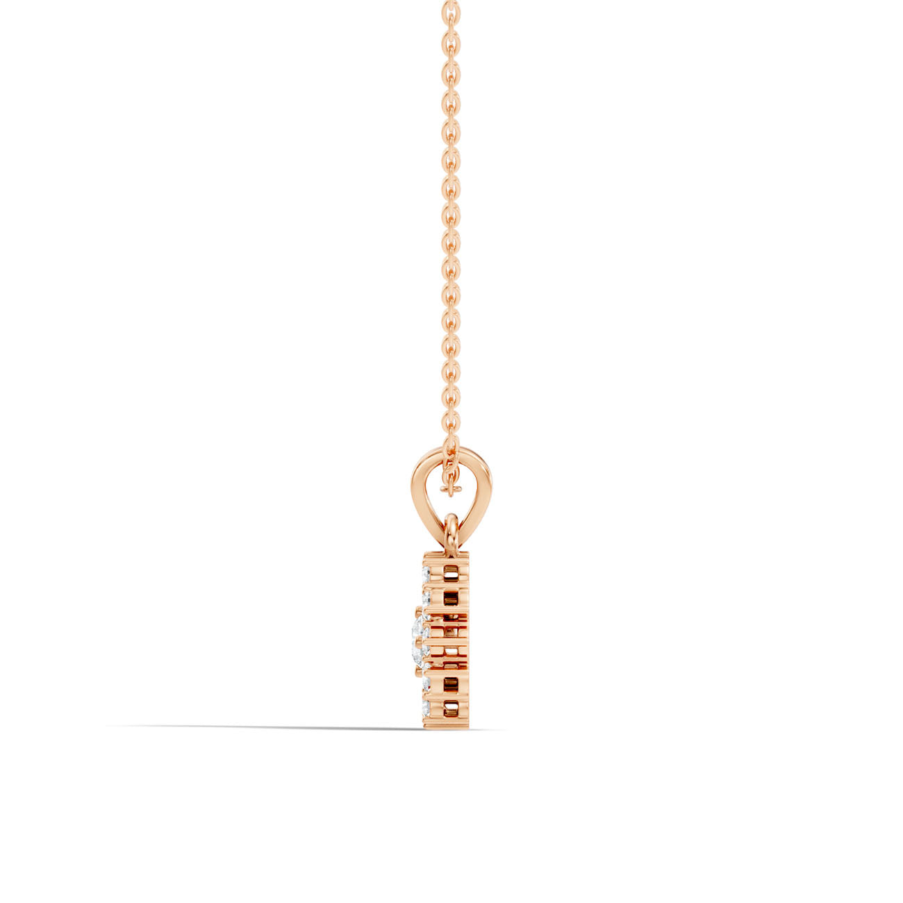 .37 Ct. Diamond Circle Halo Pendant Necklace (GJSPD-126) 3