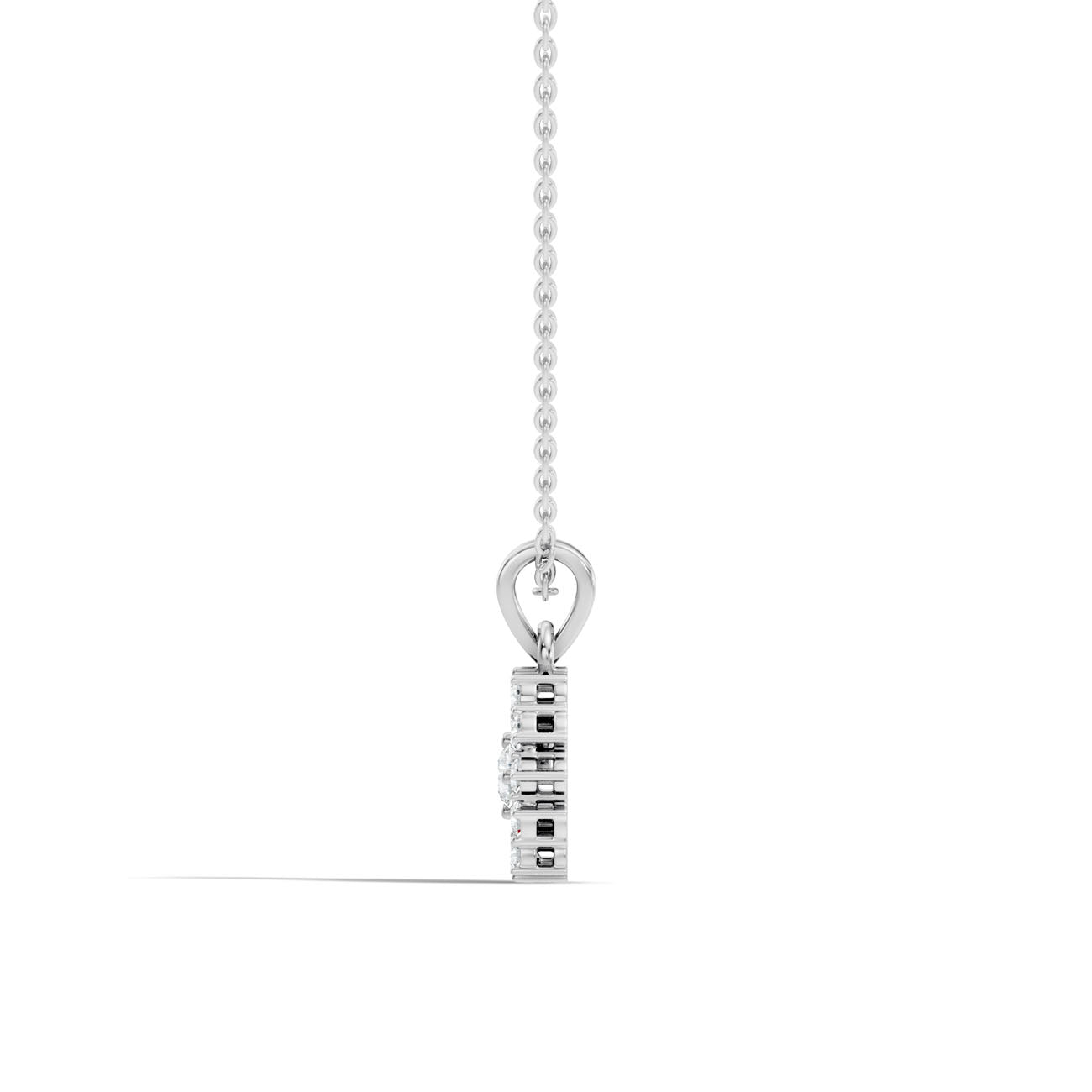 .37 Ct. Diamond Circle Halo Pendant Necklace (GJSPD-126) 6