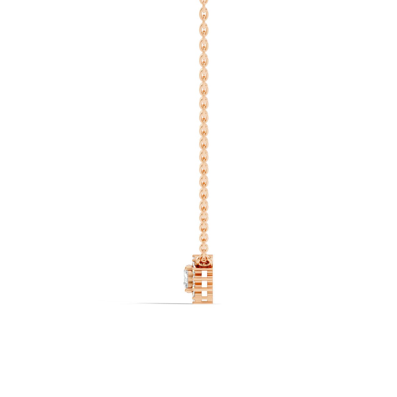 .18 Ct. Oval Diamond Halo Pendant Necklace (GJSPD-138) 9