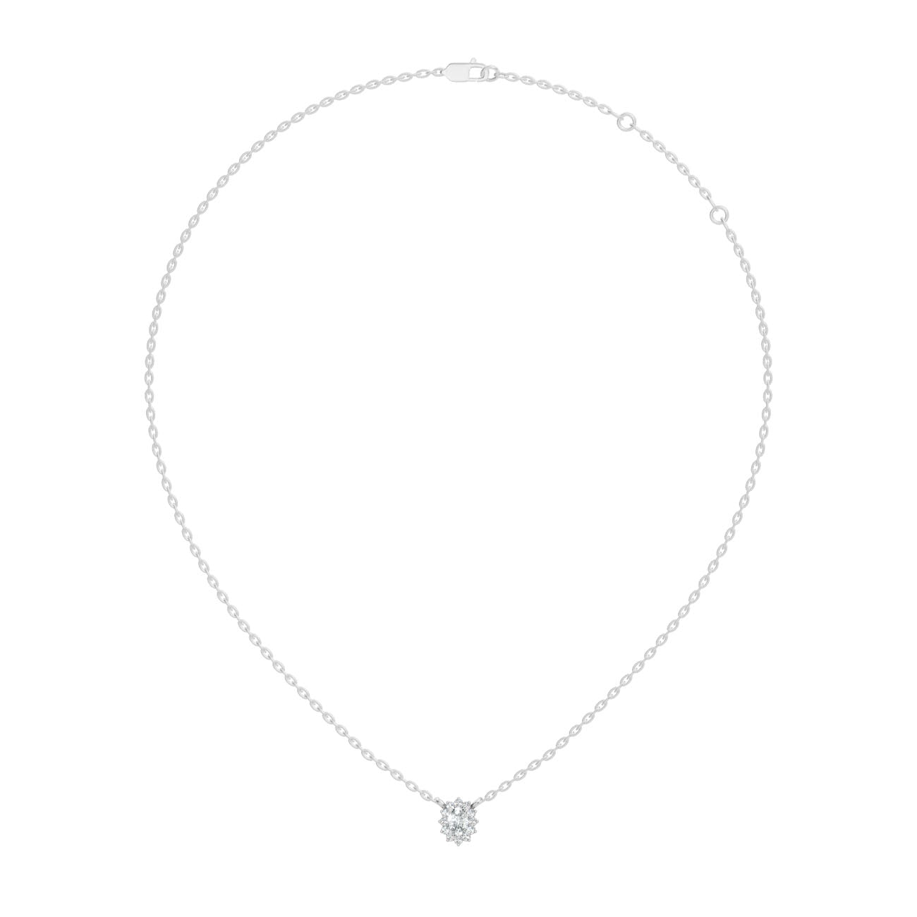 .18 Ct. Oval Diamond Halo Pendant Necklace (GJSPD-138) 7