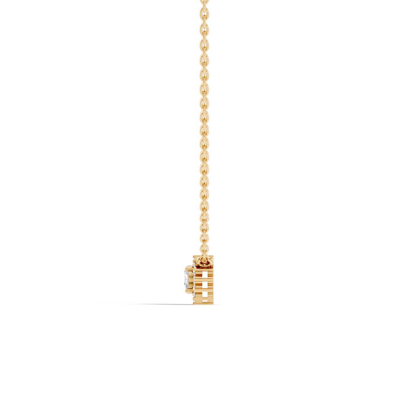 .18 Ct. Oval Diamond Halo Pendant Necklace (GJSPD-138) 6
