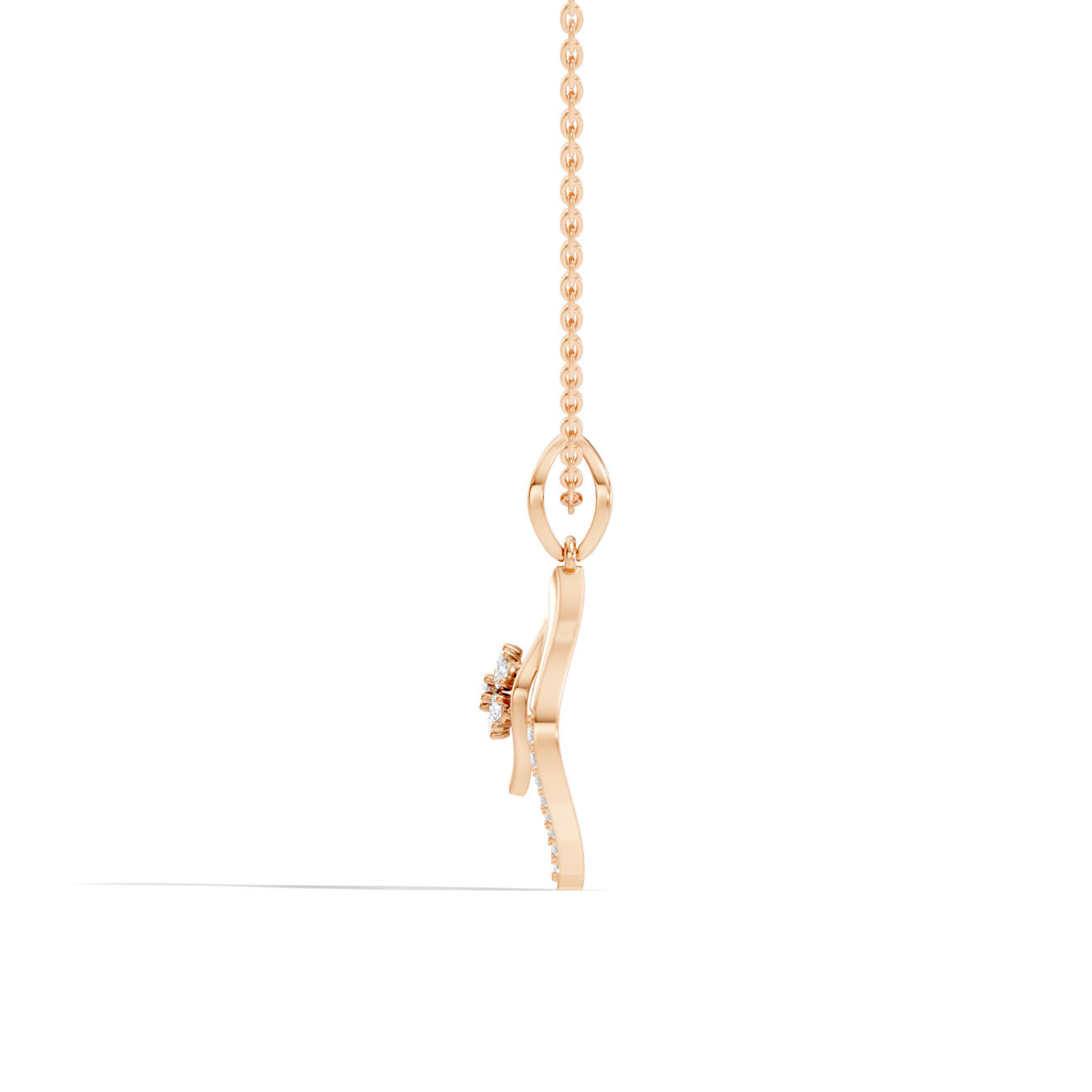 .25 Ct. Double Teardrop Diamond Pendant Necklace (GJSPD-139) 3