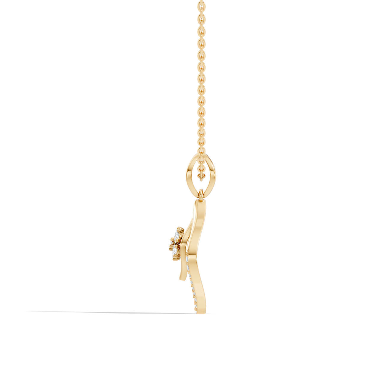 .25 Ct. Double Teardrop Diamond Pendant Necklace (GJSPD-139) 9
