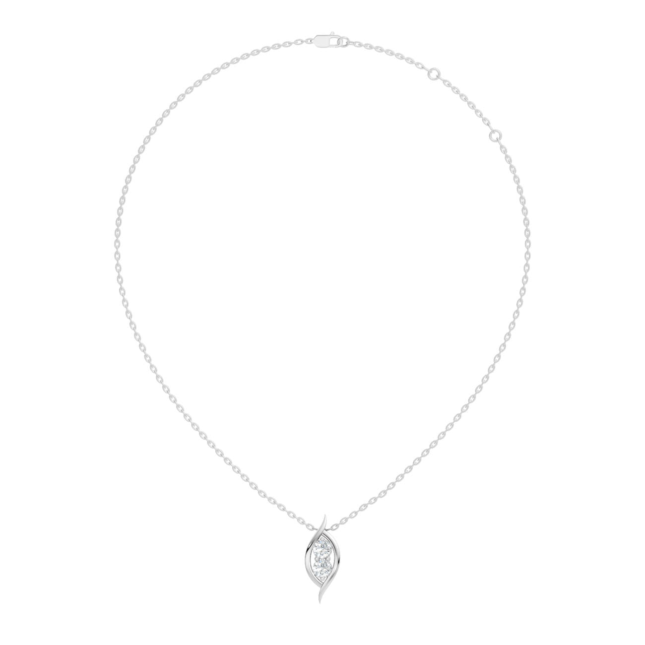 .60 Ct. Two-Stone Round Diamond Twist Pendant Necklace (GJSPD-146) 5