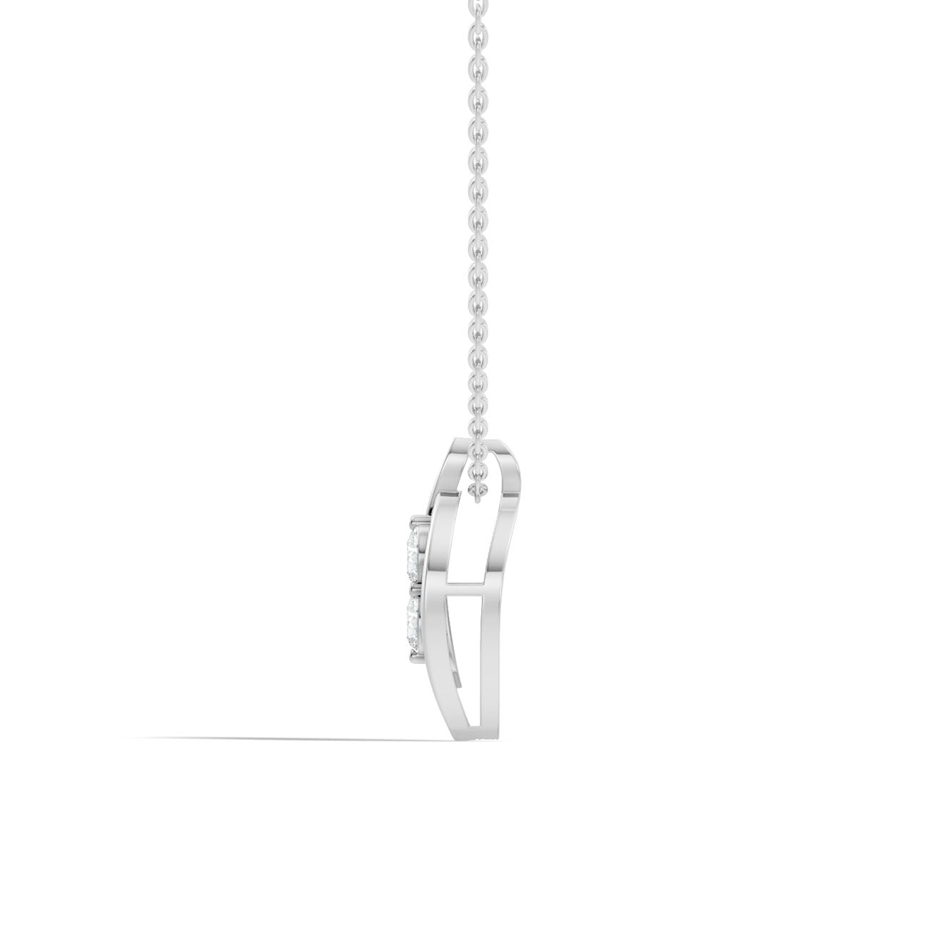 .60 Ct. Two-Stone Round Diamond Twist Pendant Necklace (GJSPD-146) 6
