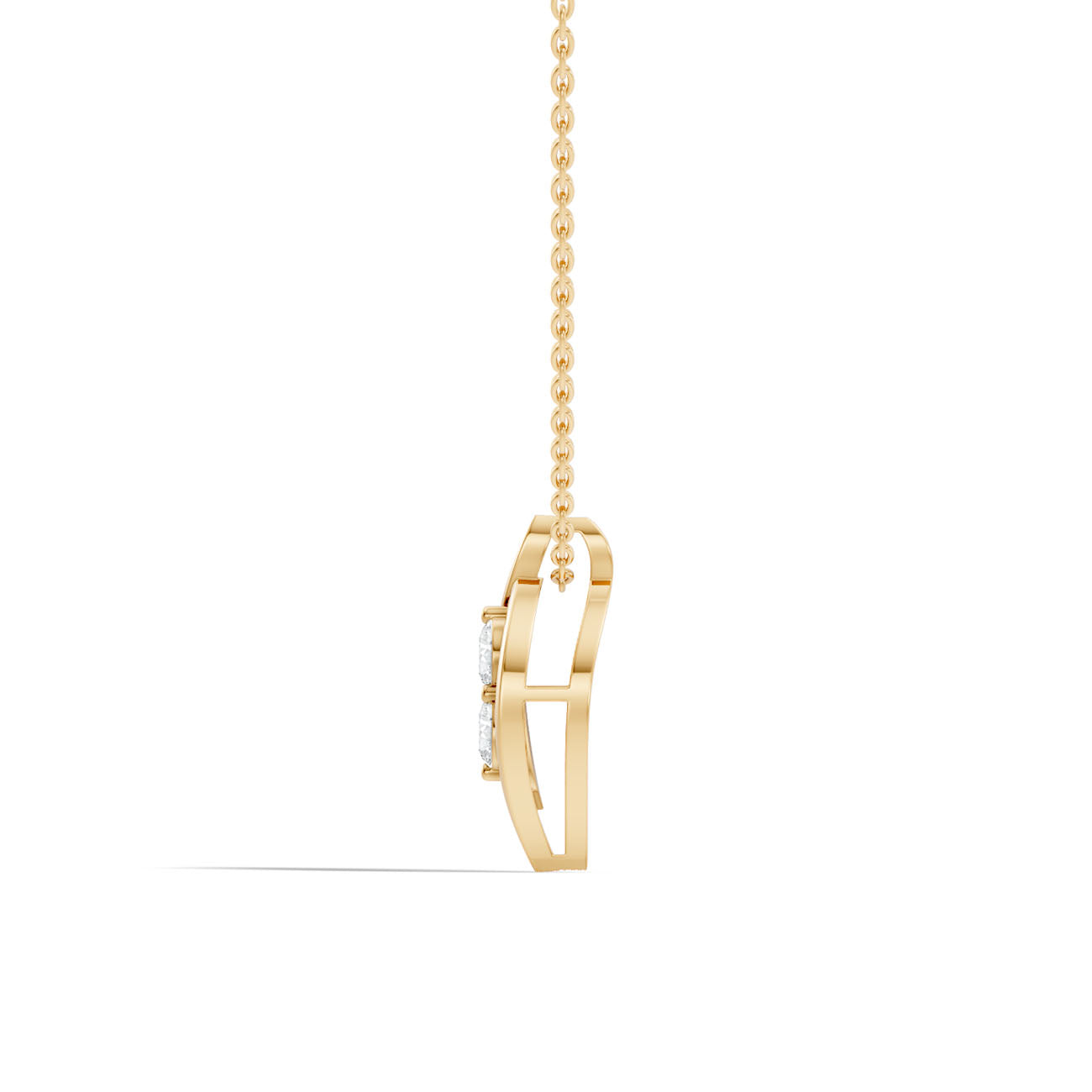 .60 Ct. Two-Stone Round Diamond Twist Pendant Necklace (GJSPD-146) 9