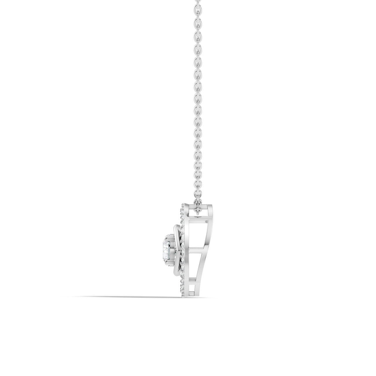 .70 Ct. Diamond Evil Eye Halo Pendant Necklace (GJSPD-163) 7