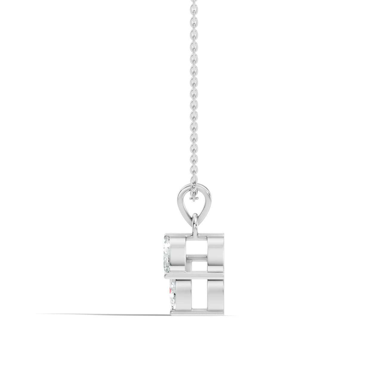 .90 Ct. Marquise Diamond Three-Stone Leaf Pendant Necklace (GJSPD-175) 6