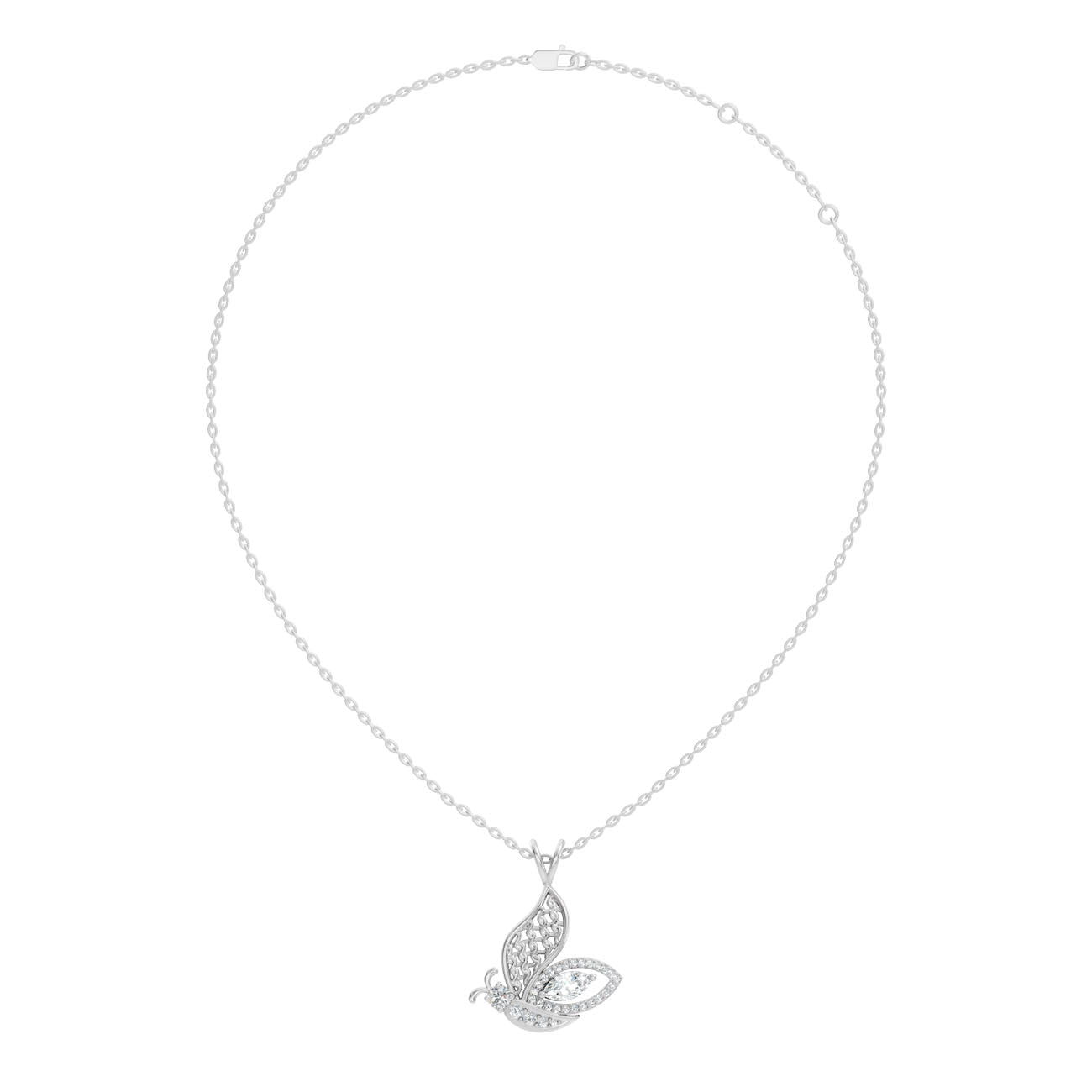 .60 Ct. Marquise Diamond Butterfly Pendant Necklace (GJSPD-180) 5