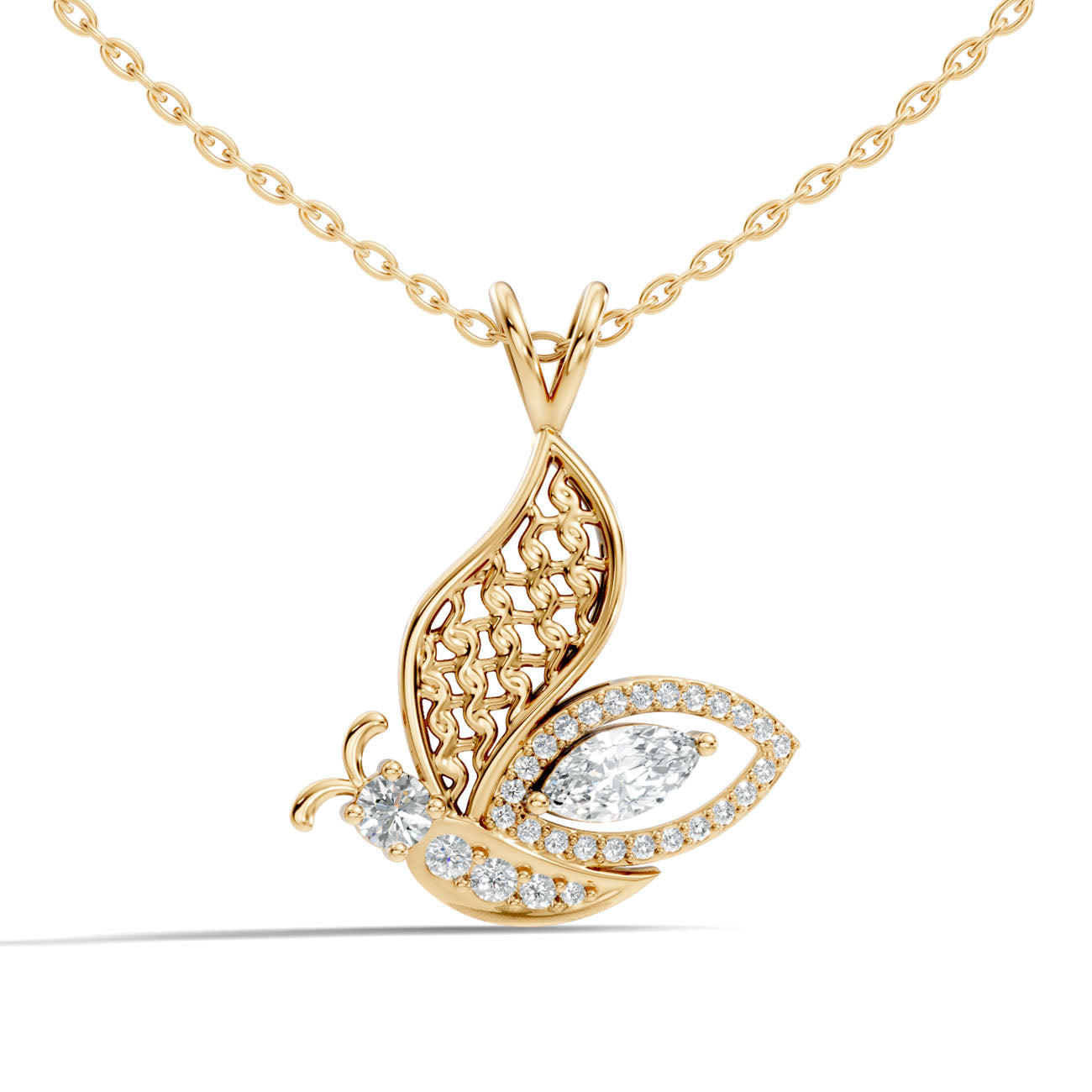.60 Ct. Marquise Diamond Butterfly Pendant Necklace (GJSPD-180) 4