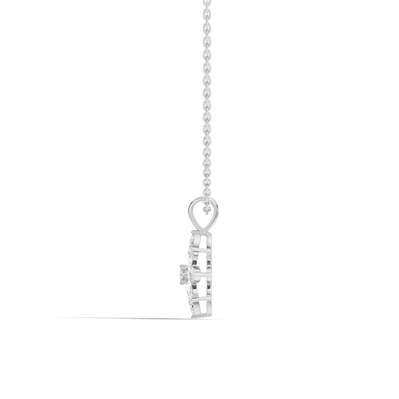.70 Ct. Marquise Diamond Floral Cluster Pendant Necklace (GJSPD-181) 5