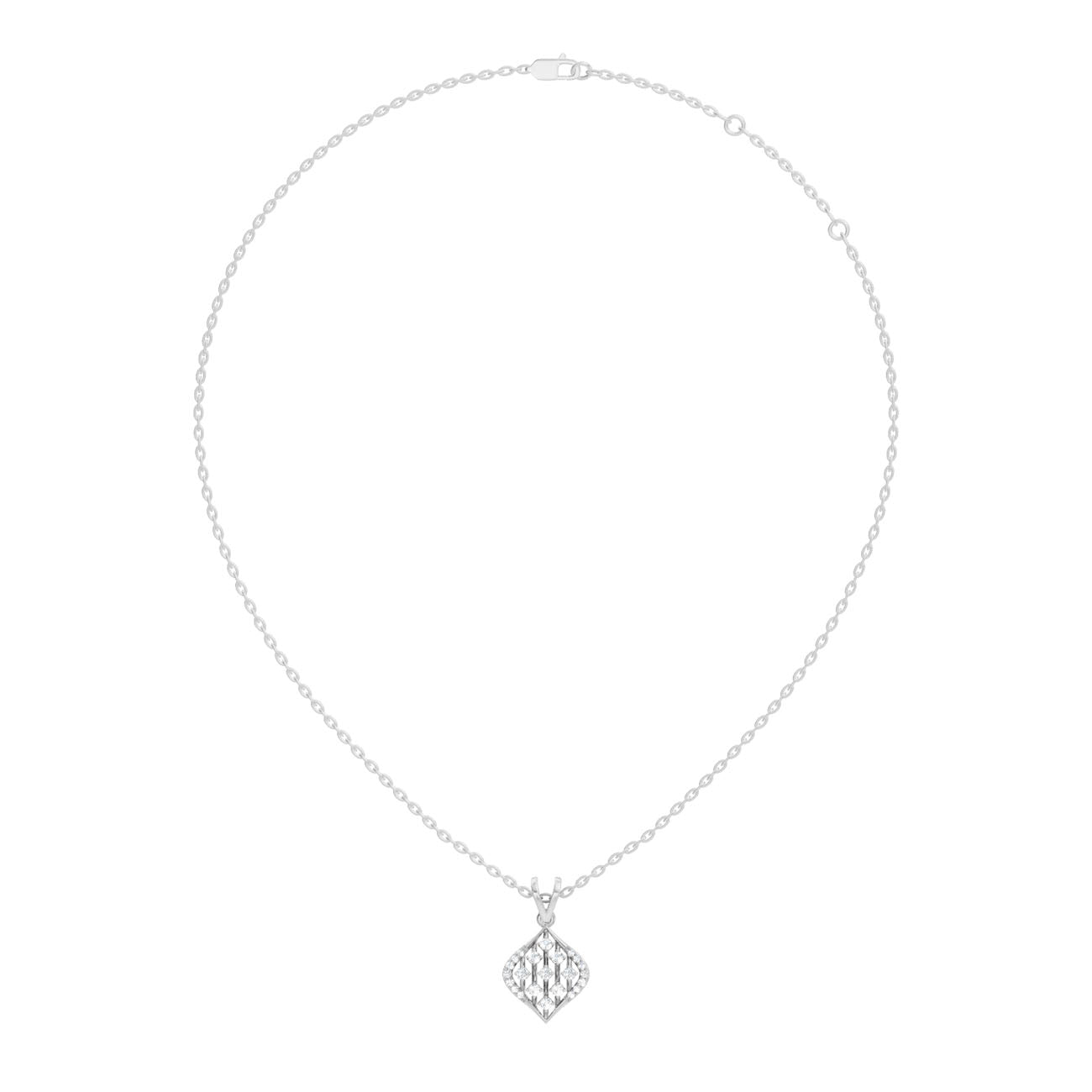 .20 Ct. Diamond Lattice Drop Pendant Necklace (GJSPD-184) 5