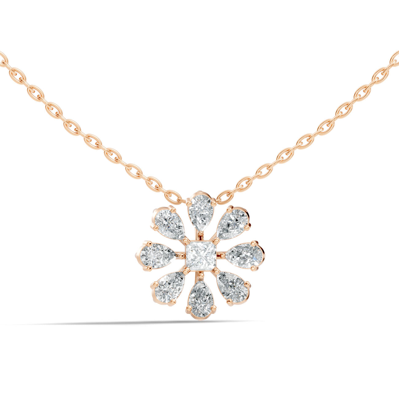 .83 Ct. Diamond Lattice Drop Pendant Necklace (GJSPD-187) 4