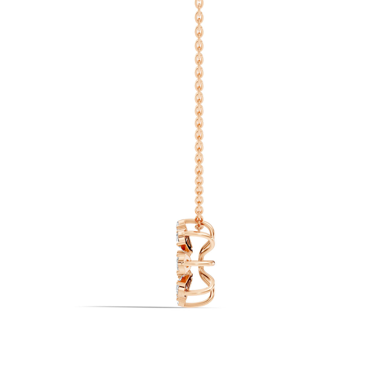 .83 Ct. Diamond Lattice Drop Pendant Necklace (GJSPD-187) 3