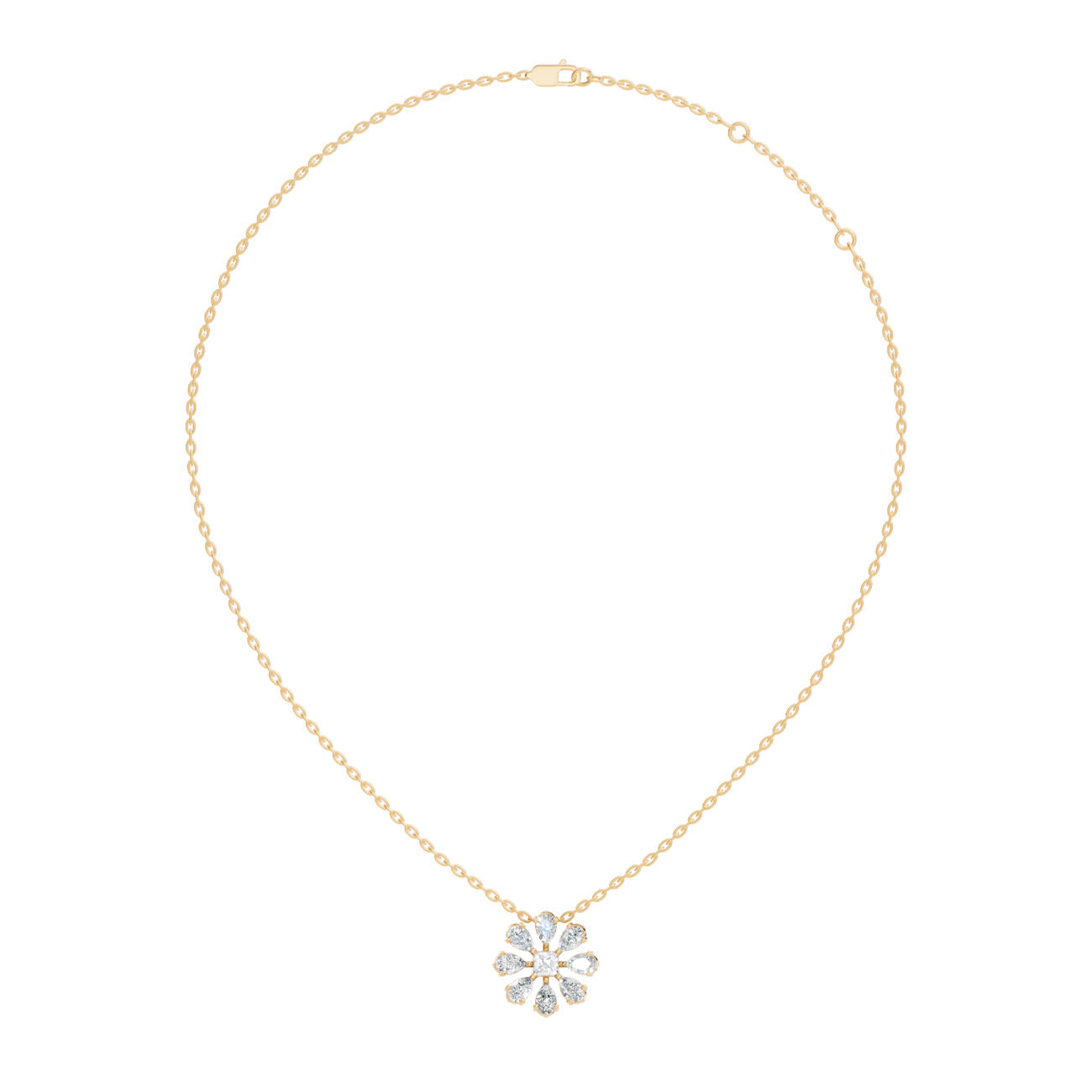 .83 Ct. Diamond Lattice Drop Pendant Necklace (GJSPD-187) 7