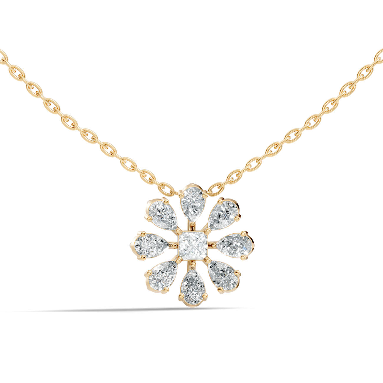 .83 Ct. Diamond Lattice Drop Pendant Necklace (GJSPD-187) 8