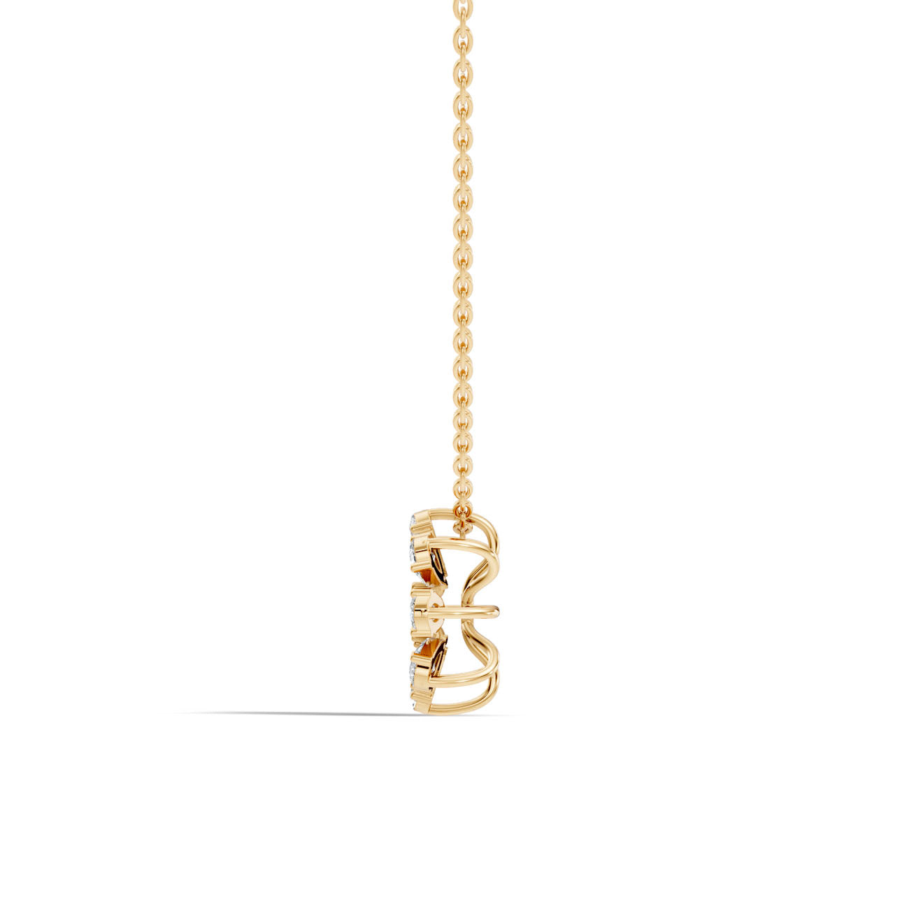 .83 Ct. Diamond Lattice Drop Pendant Necklace (GJSPD-187) 9