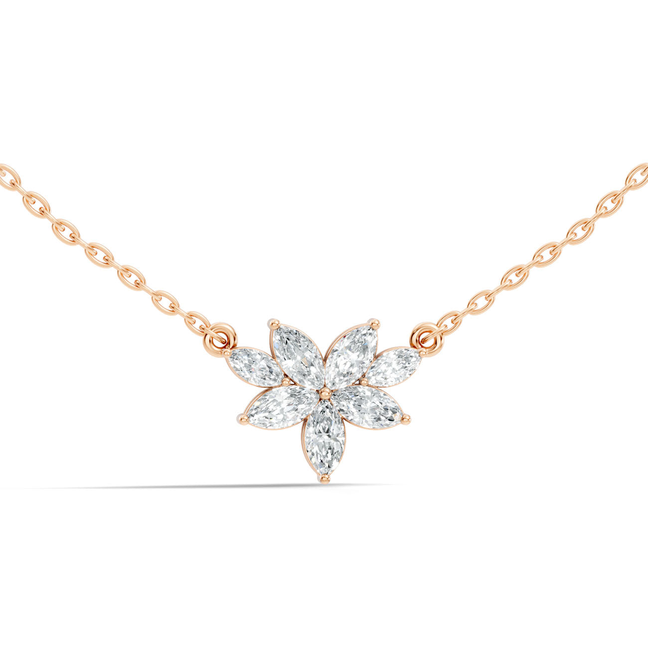 .60 Ct. Marquise Diamond Floral Pendant Necklace (GJSPD-188) 8