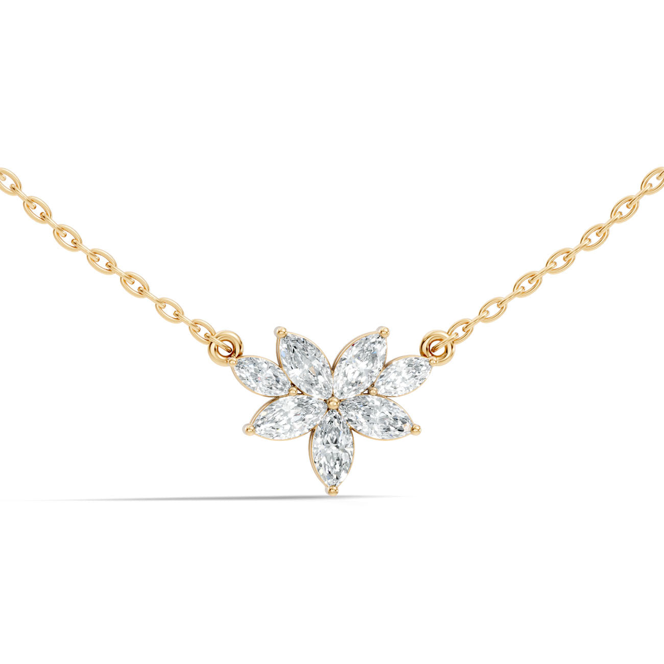 .60 Ct. Marquise Diamond Floral Pendant Necklace (GJSPD-188) 4