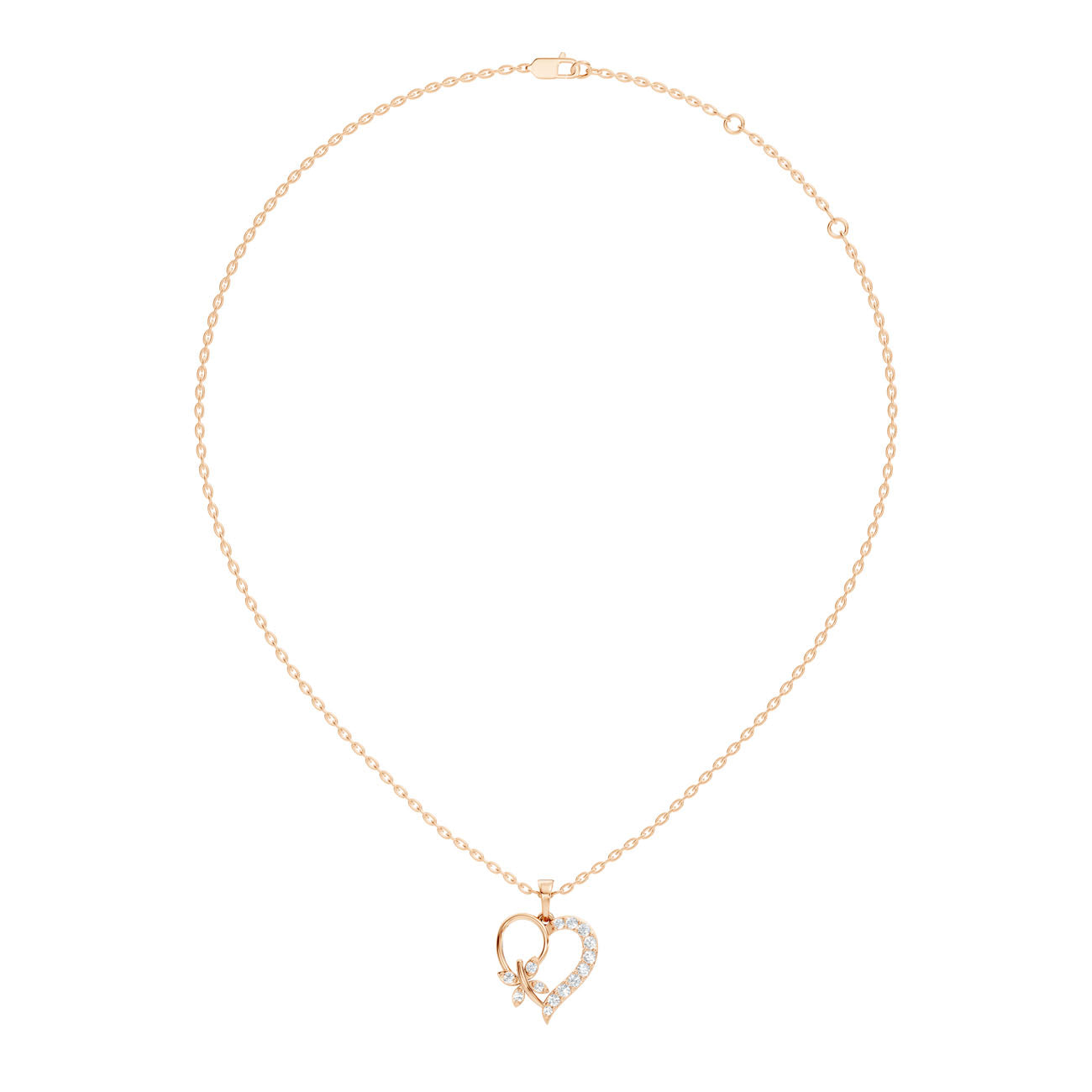 .22 Ct. Diamond Heart & Butterfly Pendant Necklace (GJSPD-189) 11