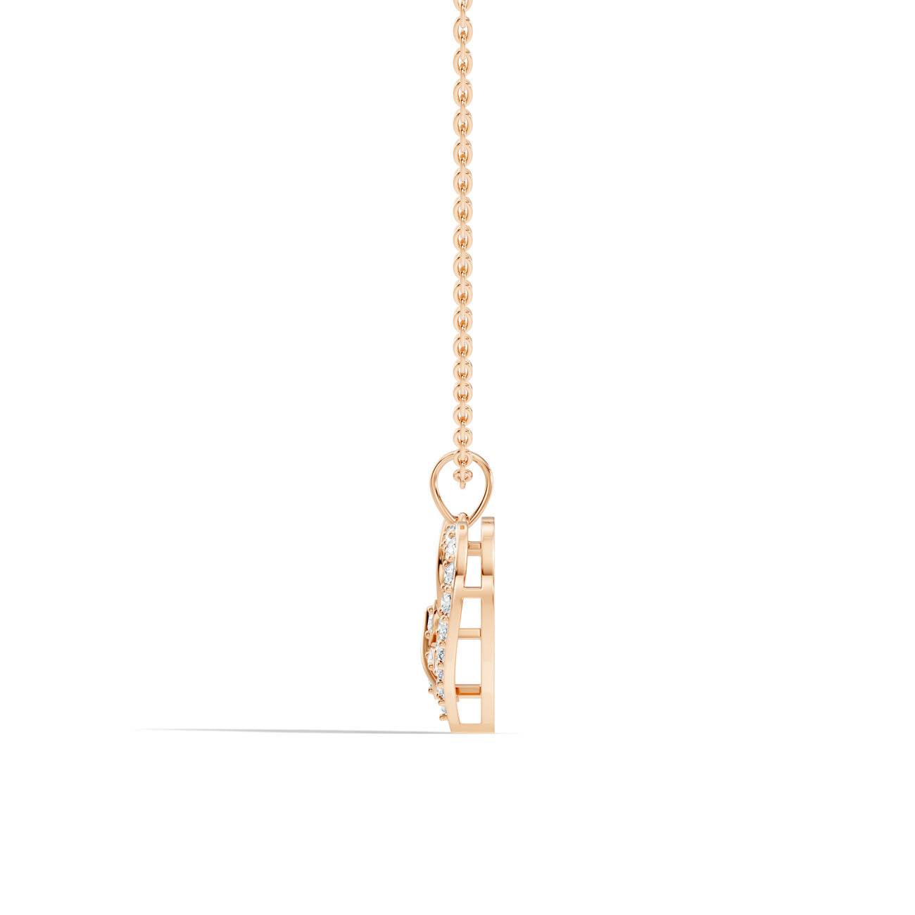 .22 Ct. Diamond Heart & Butterfly Pendant Necklace (GJSPD-189) 12