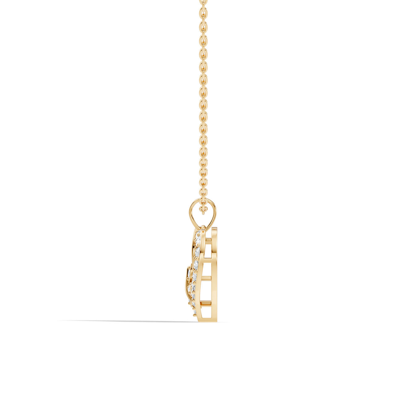 .22 Ct. Diamond Heart & Butterfly Pendant Necklace (GJSPD-189) 5