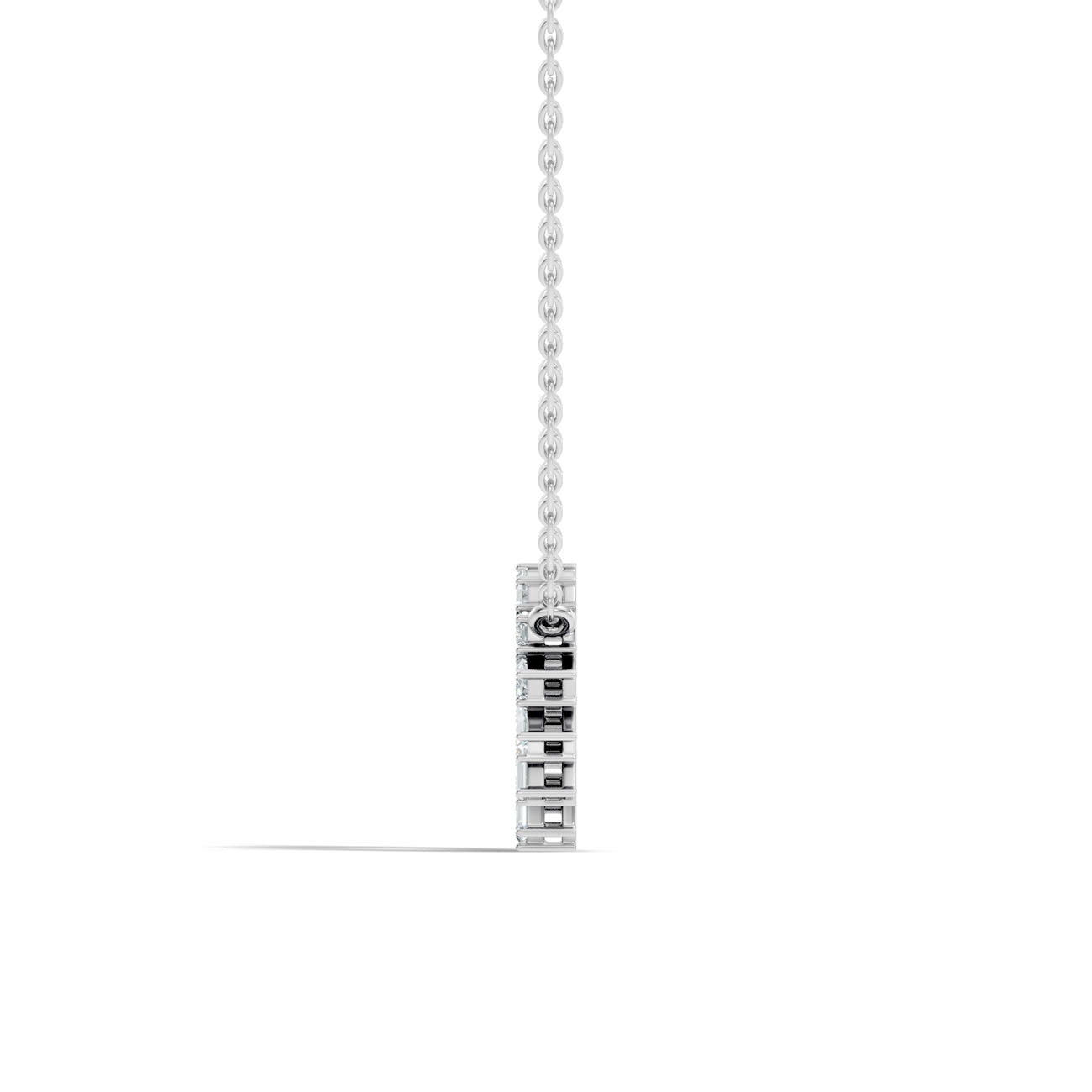 .50 Ct. Baguette Diamond Circle Pendant Necklace (GJSPD-20) 6