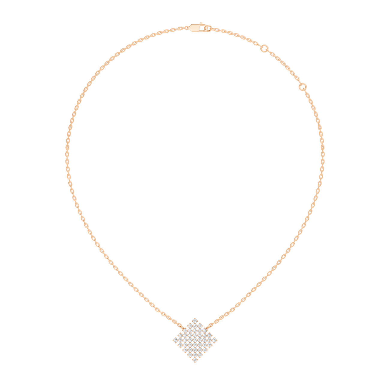 .50 Ct. Round Diamond Lattice Heart Pendant Necklace (GJSPD-29)