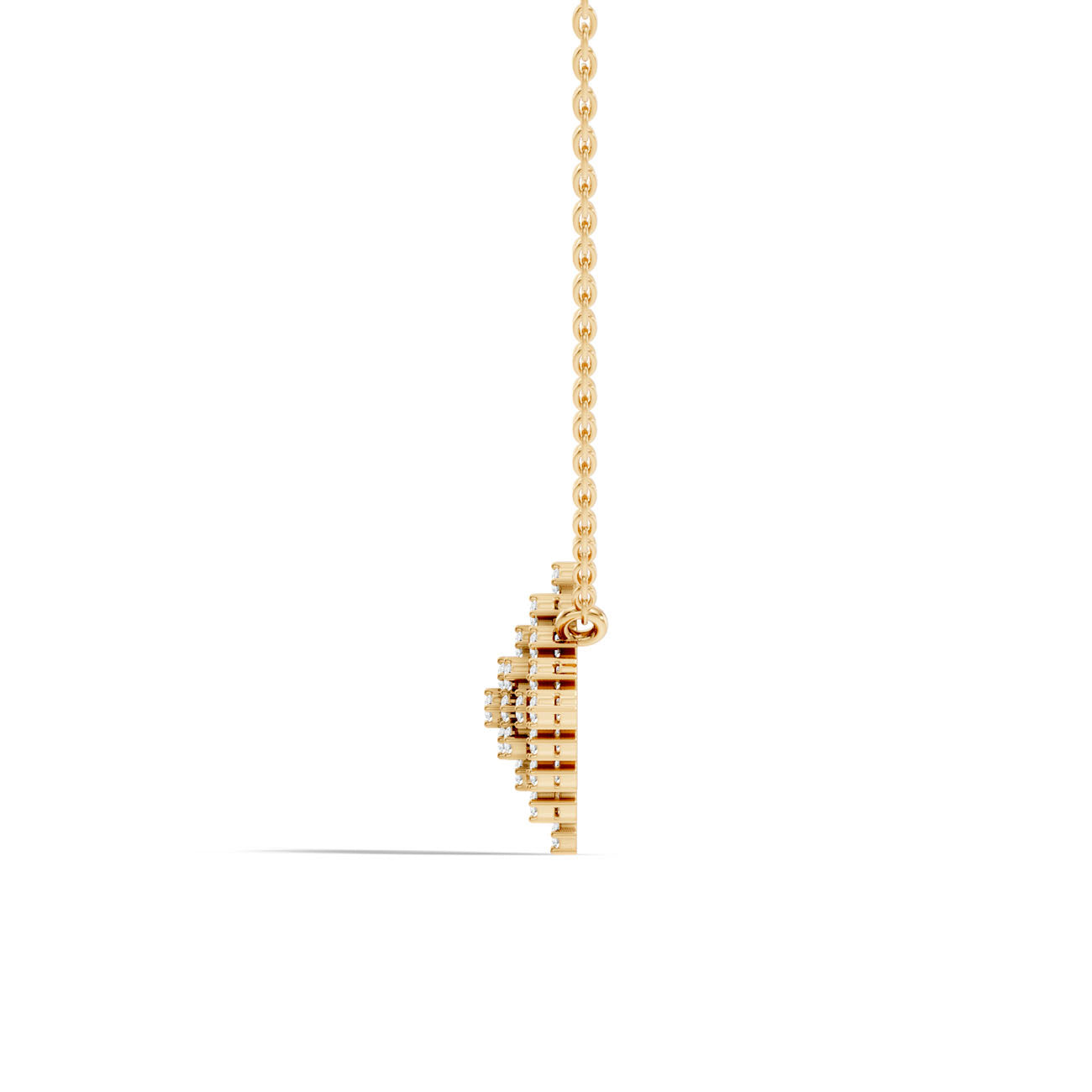 .50 Ct. Round Diamond Lattice Heart Pendant Necklace (GJSPD-29) 9