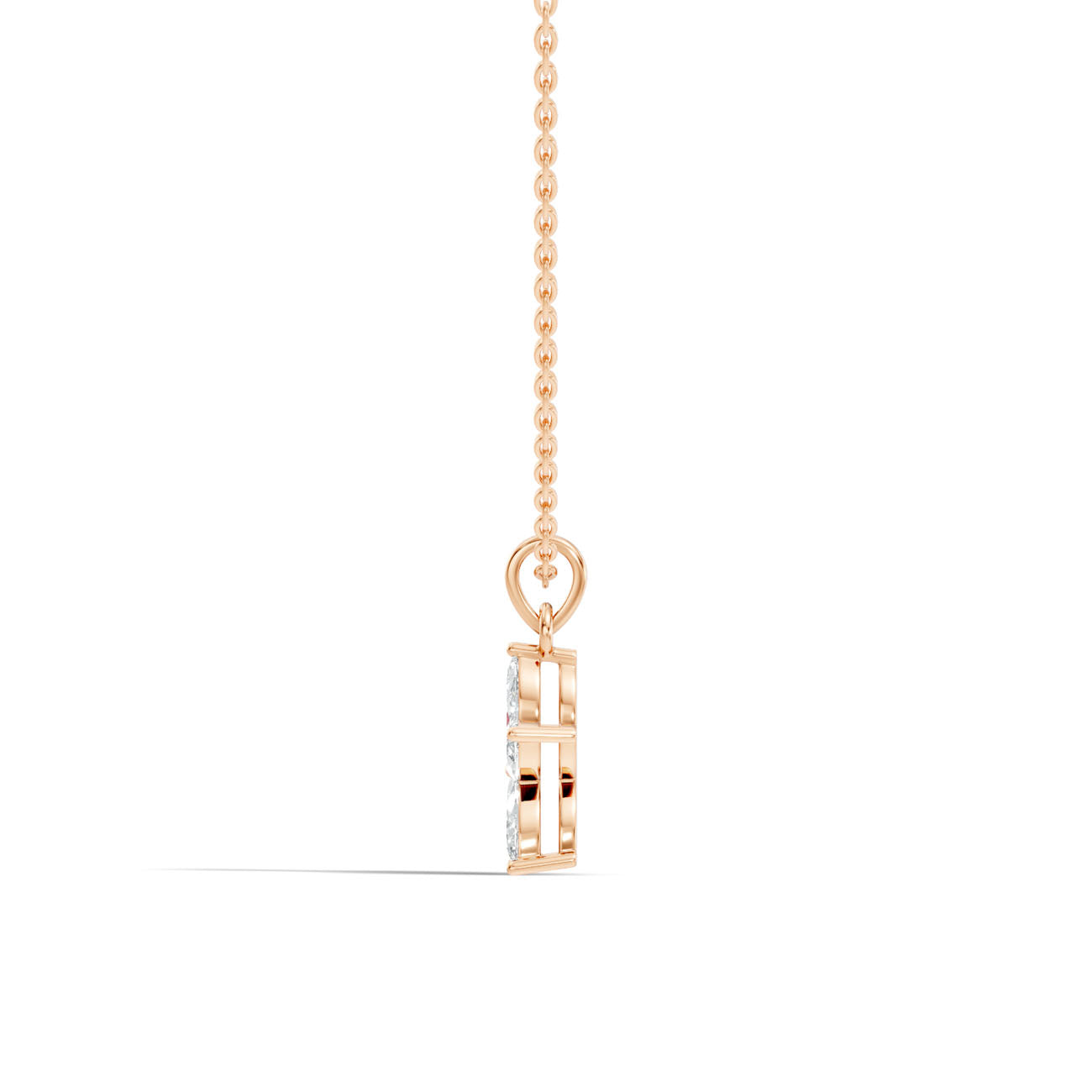 .95 Ct. Marquise Diamond Floral Pendant Necklace (GJSPD-33) 9