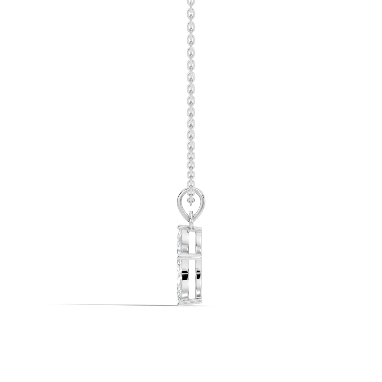 .95 Ct. Marquise Diamond Floral Pendant Necklace (GJSPD-33) 3