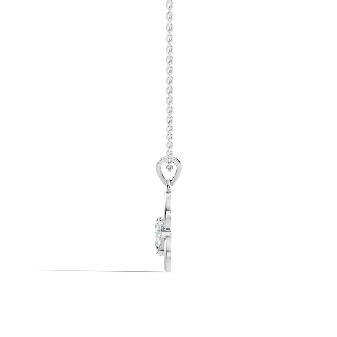 .70 Ct. Oval Diamond Heart-Inspired Pendant Necklace (GJSPD-38) 7