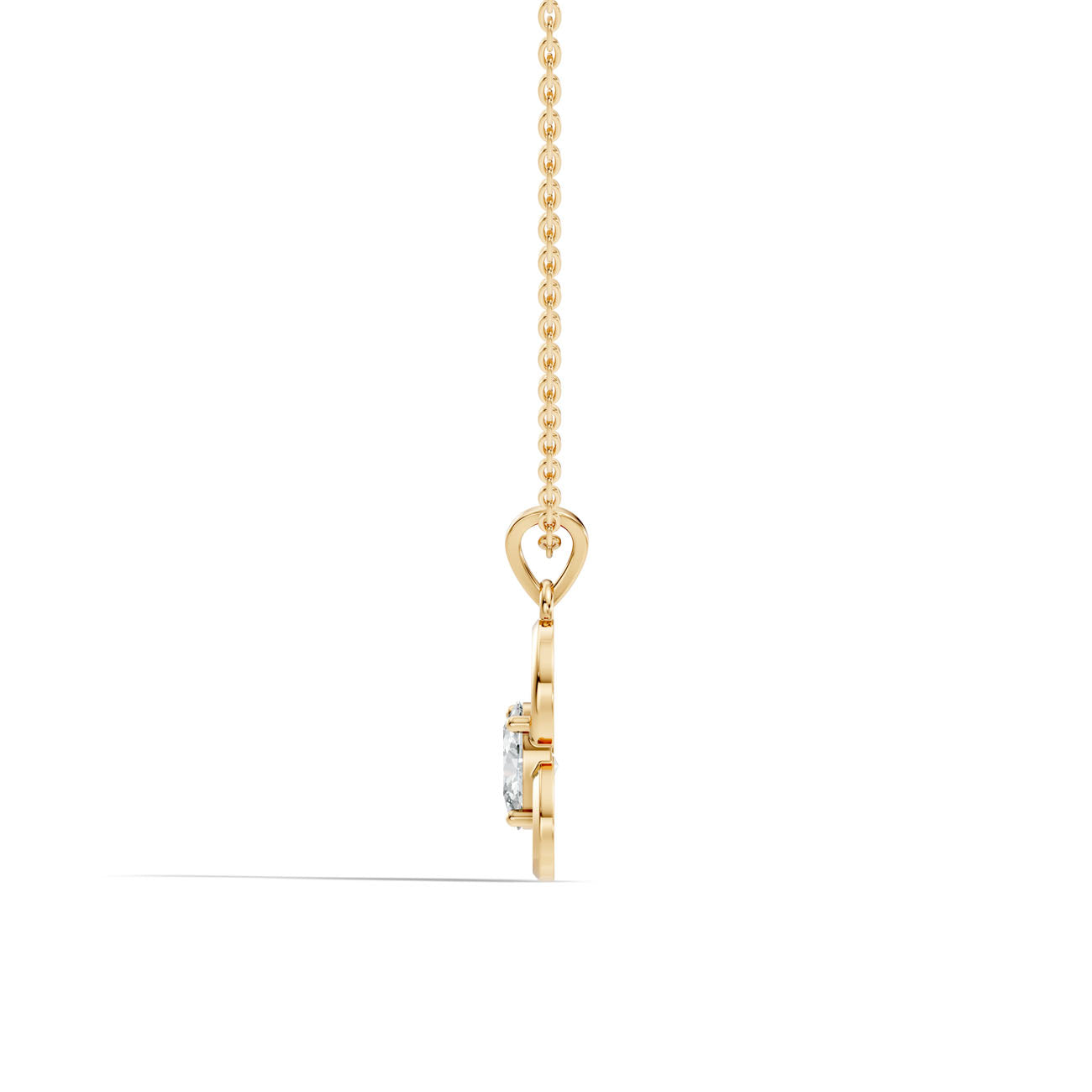 .70 Ct. Oval Diamond Heart-Inspired Pendant Necklace (GJSPD-38) 3