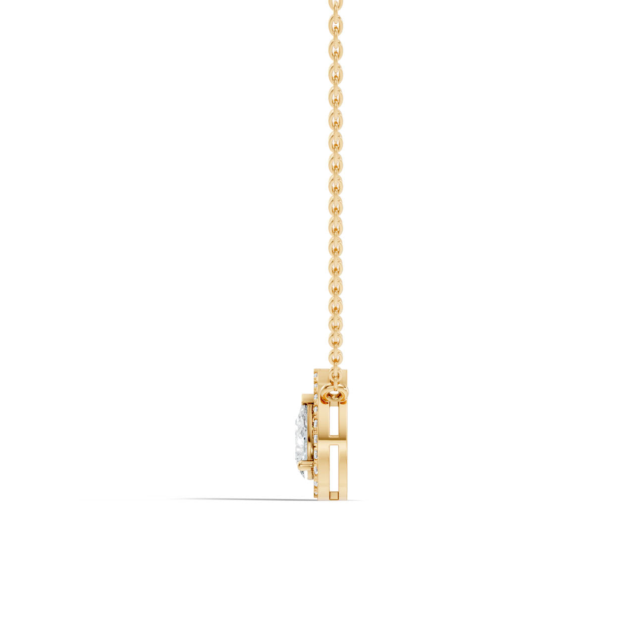 .60 Ct. Pear-Shaped Diamond Double Halo Pendant Necklace (GJSPD-49) 9