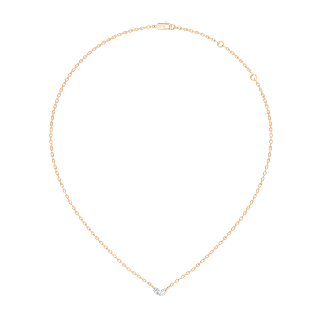 .11 Ct. Twin Marquise Diamond Minimalist Pendant Necklace (GJSPD-55) 6