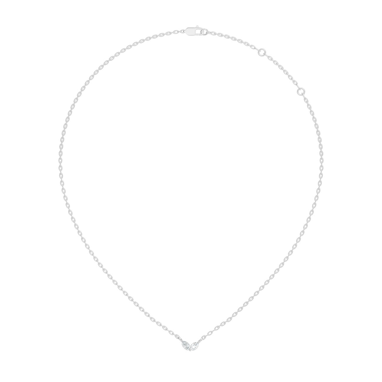 .11 Ct. Twin Marquise Diamond Minimalist Pendant Necklace (GJSPD-55)