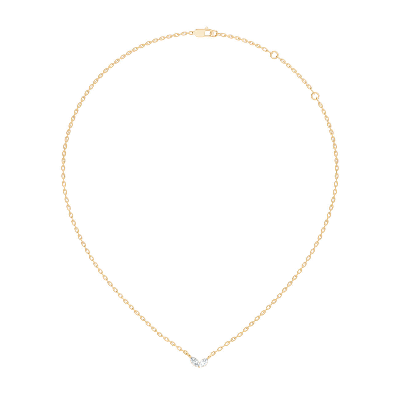 .11 Ct. Twin Marquise Diamond Minimalist Pendant Necklace (GJSPD-55) 4