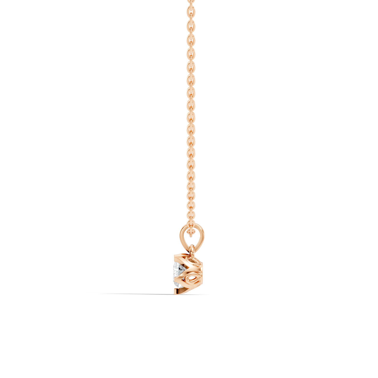 .40 Ct. Classic Round Diamond Bezel-Set Solitaire Pendant Necklace (GJSPD-59) 3