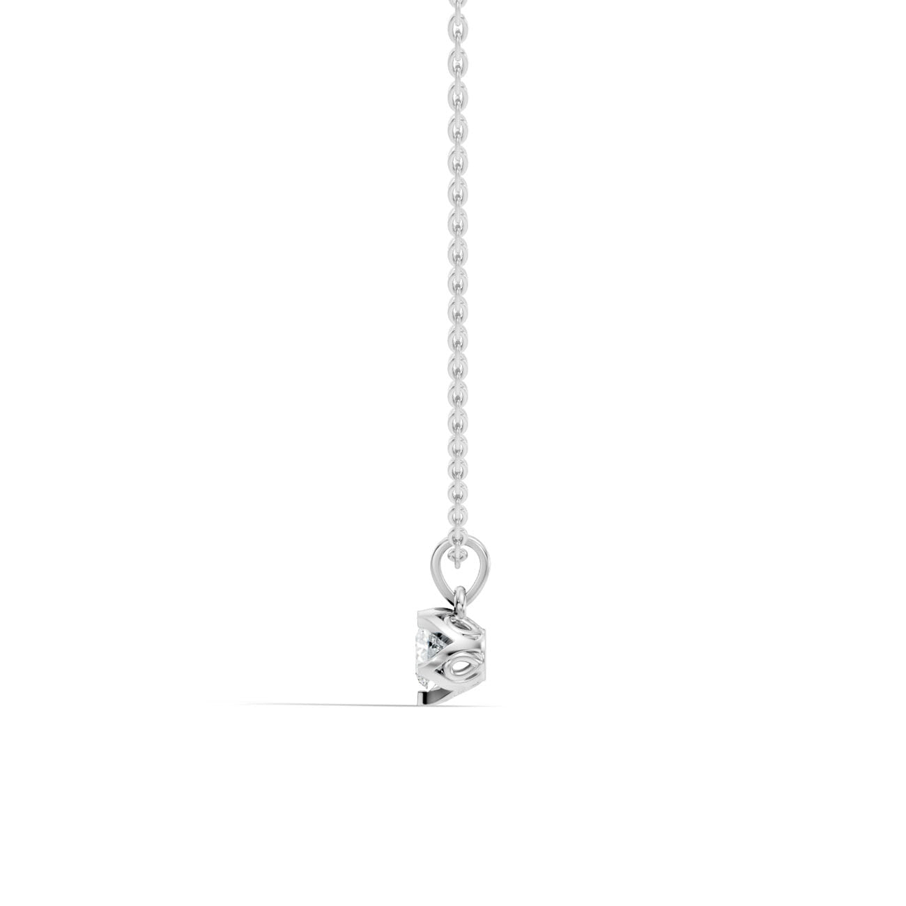 .40 Ct. Classic Round Diamond Bezel-Set Solitaire Pendant Necklace (GJSPD-59) 6