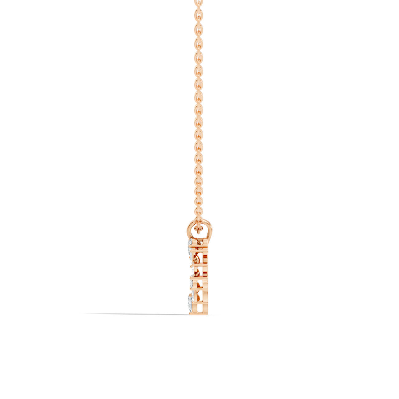.38 Ct. Mixed-Shape Diamond Open Heart Pendant Necklace (GJSPD-75) 9