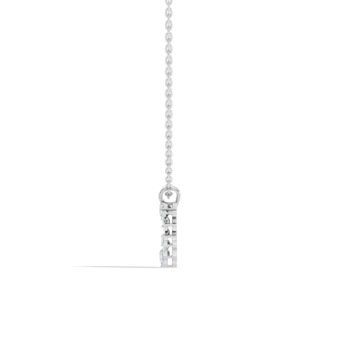.38 Ct. Mixed-Shape Diamond Open Heart Pendant Necklace (GJSPD-75) 4