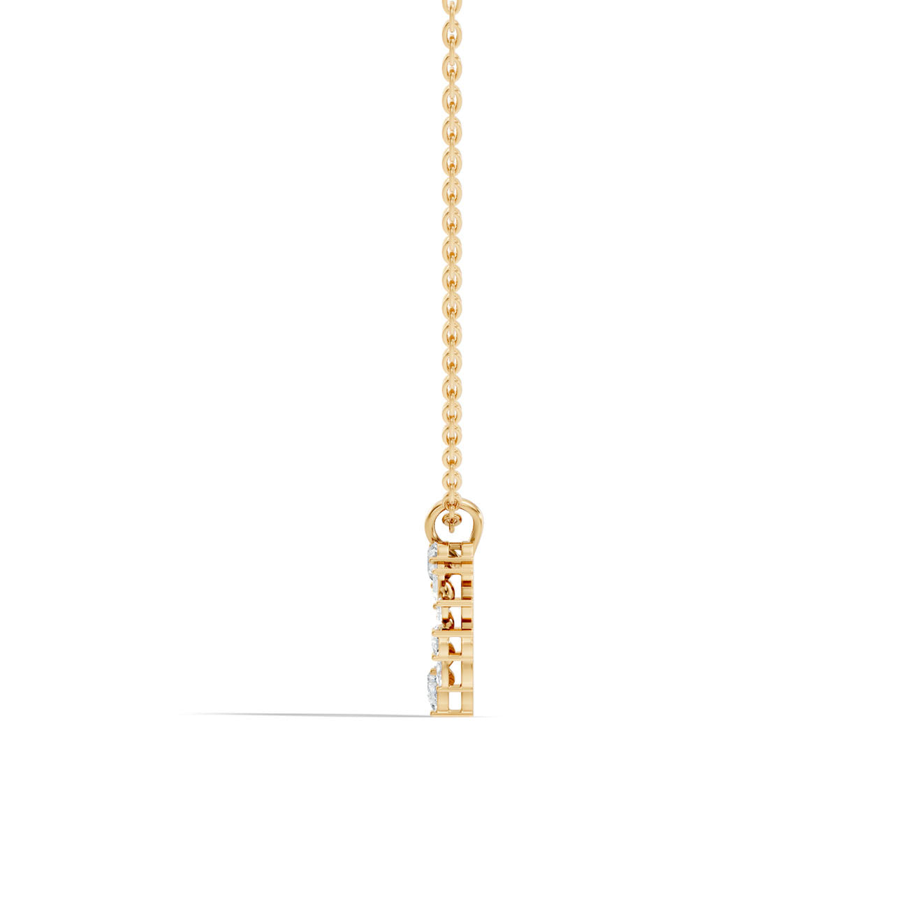 .38 Ct. Mixed-Shape Diamond Open Heart Pendant Necklace (GJSPD-75) 3