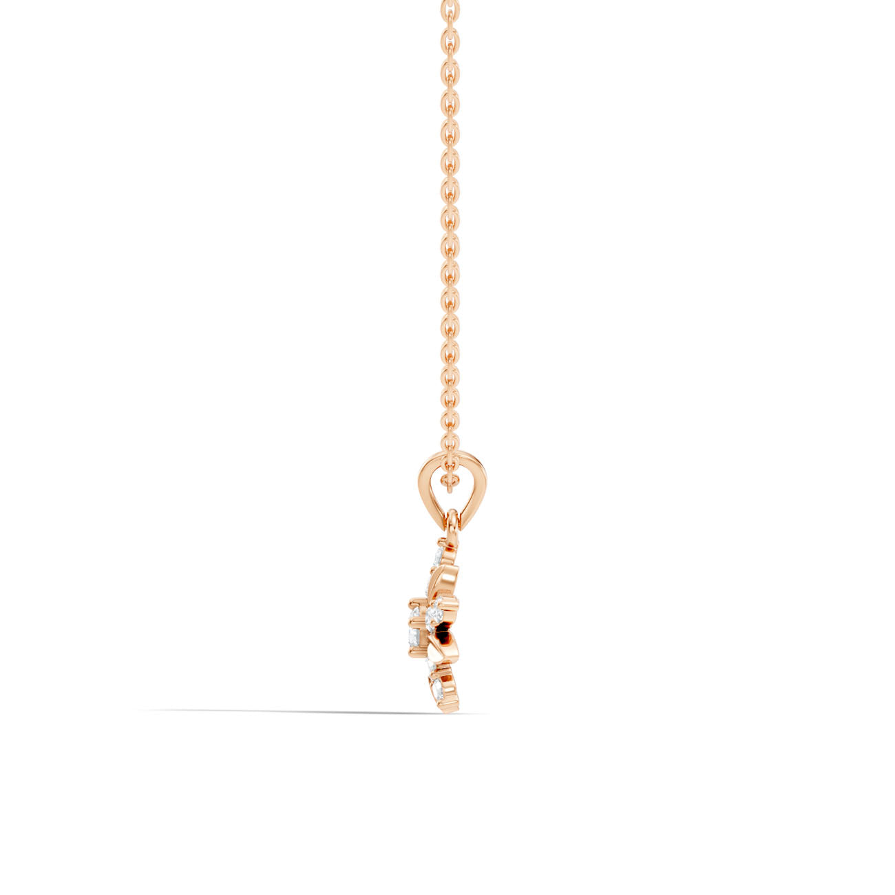 .35 Ct. Diamond Floral Starburst Pendant Necklace (GJSPD-81) 3