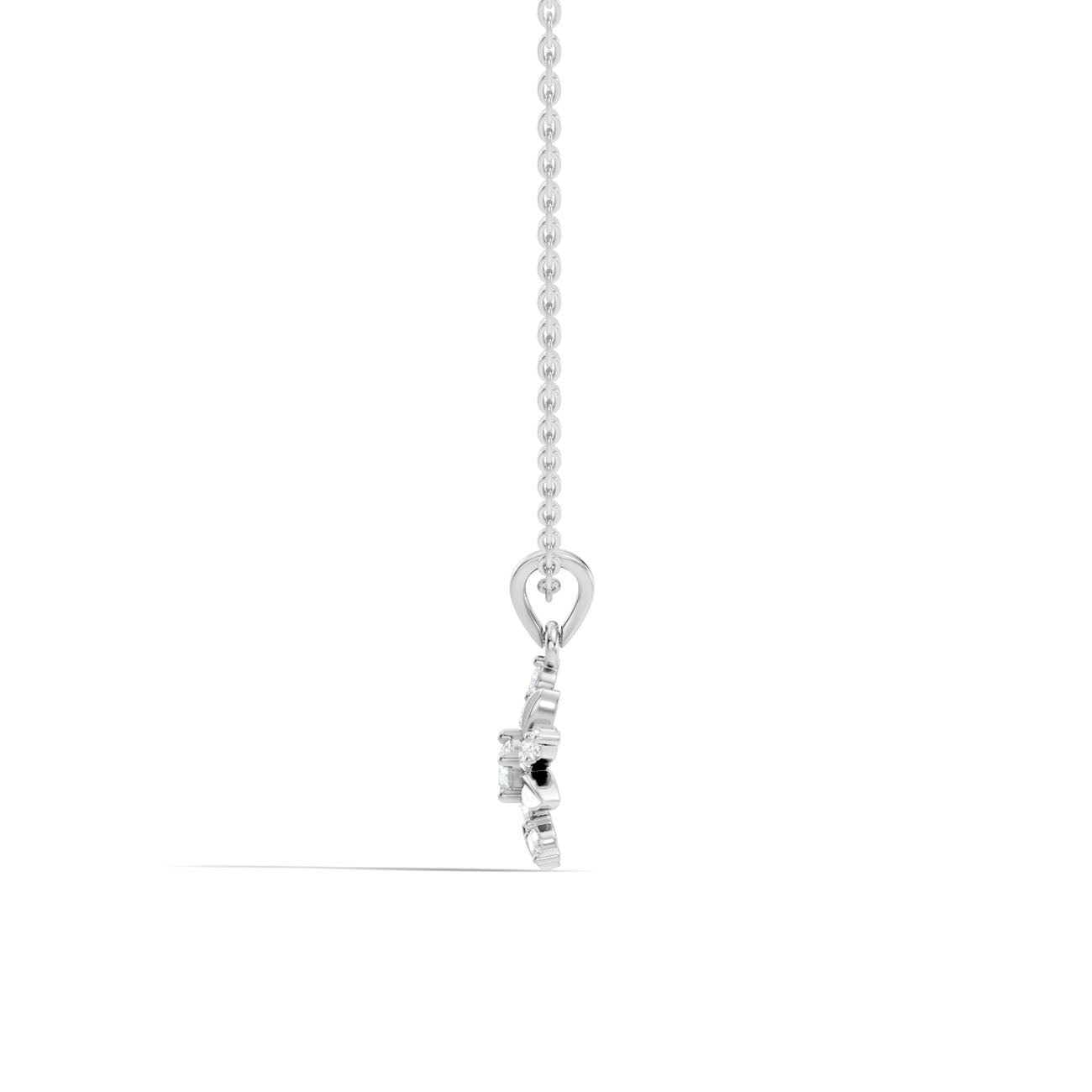 .35 Ct. Diamond Floral Starburst Pendant Necklace (GJSPD-81) 6