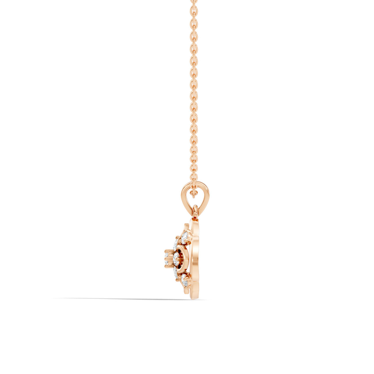 .32 Ct. Diamond Quatrefoil Floral Pendant Necklace (GJSPD-98) 3