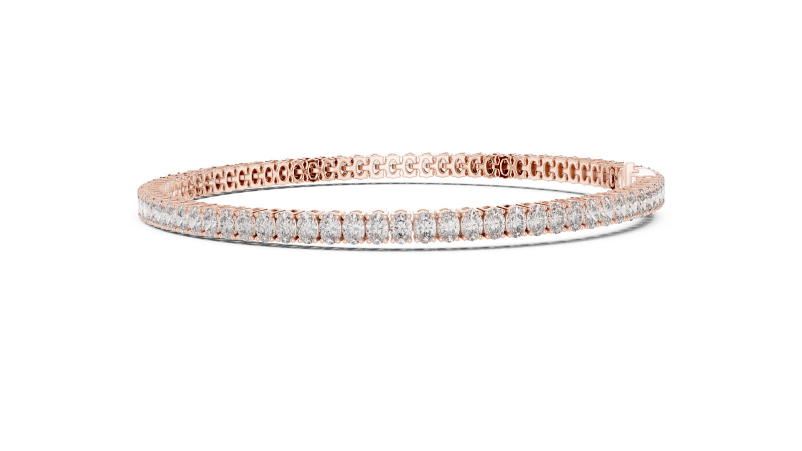11.85 Ct. Oval Cut Diamond Tennis Bracelet (GLBR-0007) 11