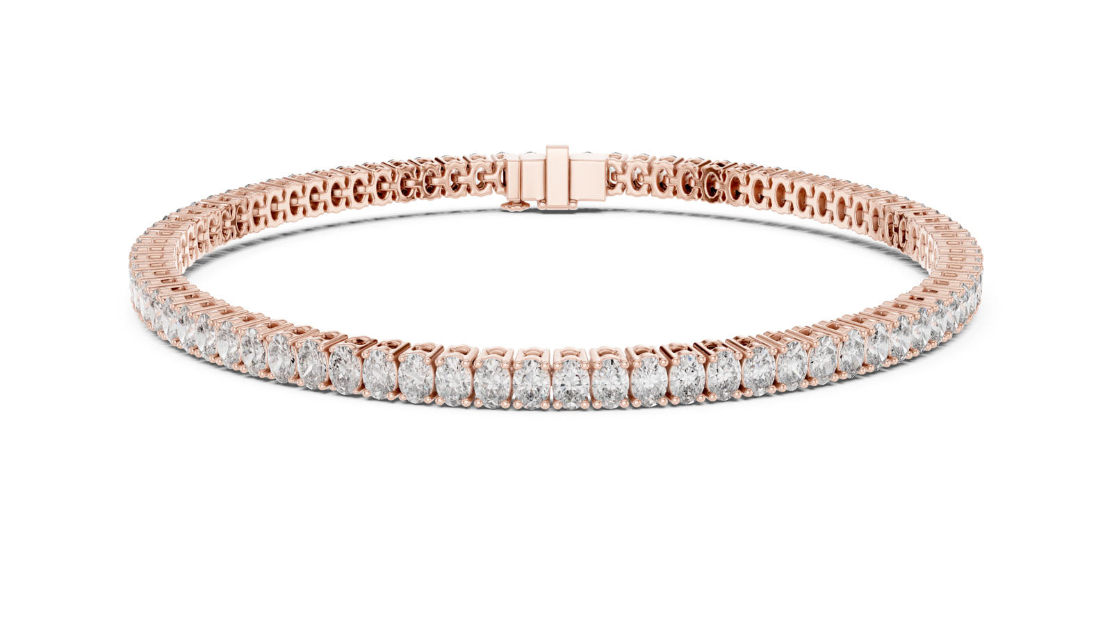 11.85 Ct. Oval Cut Diamond Tennis Bracelet (GLBR-0007) 12