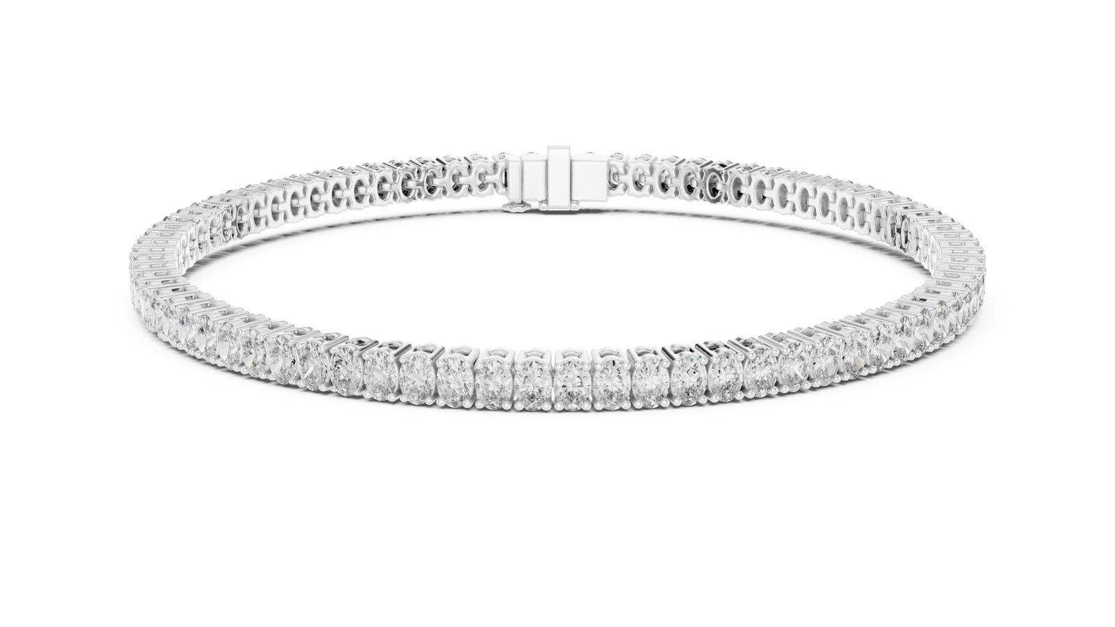 11.85 Ct. Oval Cut Diamond Tennis Bracelet (GLBR-0007)