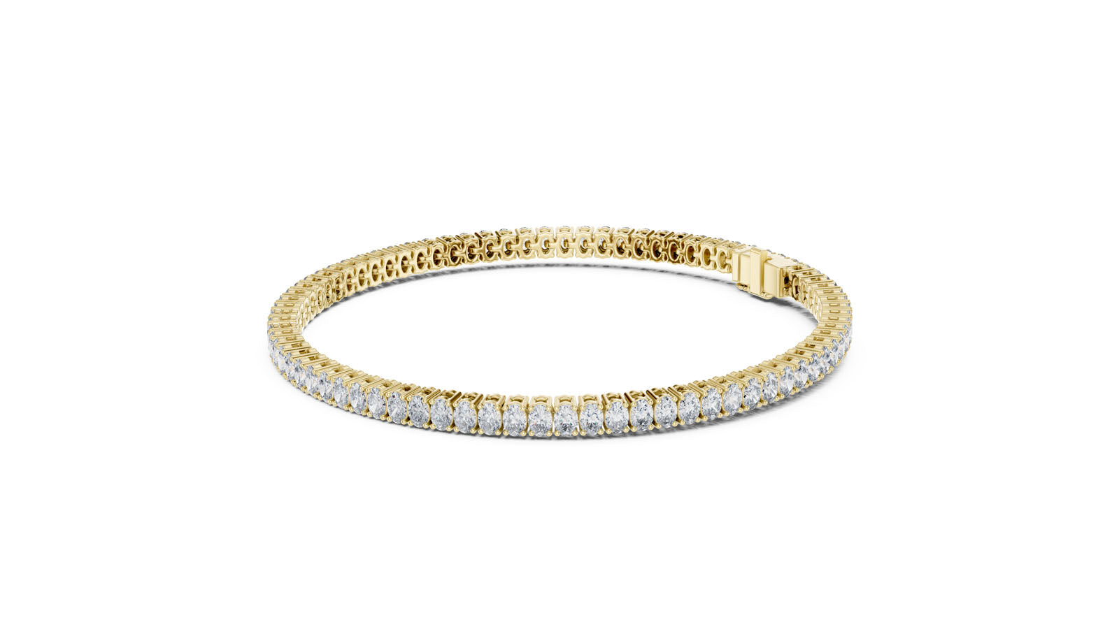 11.85 Ct. Oval Cut Diamond Tennis Bracelet (GLBR-0007) 6