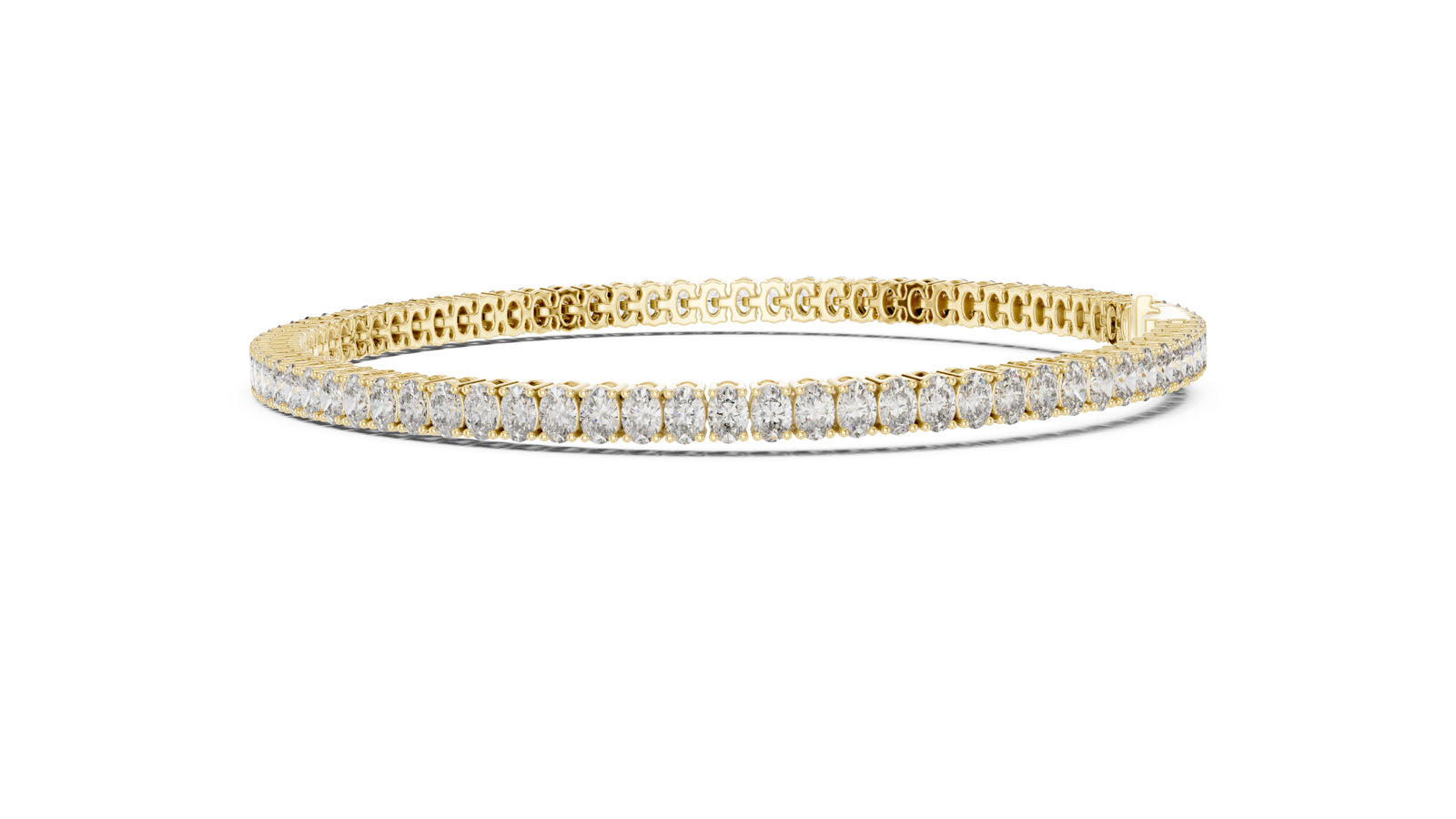 11.85 Ct. Oval Cut Diamond Tennis Bracelet (GLBR-0007) 7